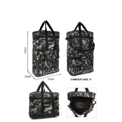 REF:M8-81 / BOLSA DE VIAJE DE CAMUFLAJE CON RUEDAS L