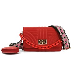 REF:880-7 / BANDOLERA MODA ,CORREA ANCHA CON MONEDERO