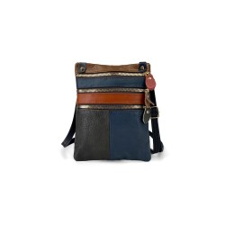 REF:6723 / BANDOLERA CUERO, BOLSOS DE MUJER COLOURBLOCK