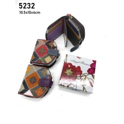 REF:5232 / CARTERA DE PIEL CON RETAZOS