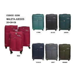 REF:0206 / JUEGO MALETAS DE 3 PIEZAS. 28"26"20